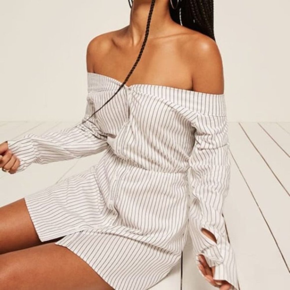 New White Reformation Bromley Dress Sz 4